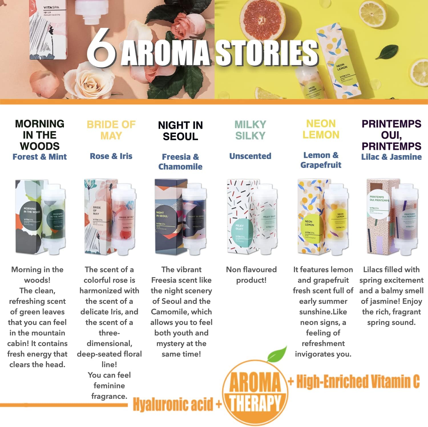 VITASPA Vitamin C Shower Head Filter Set Red