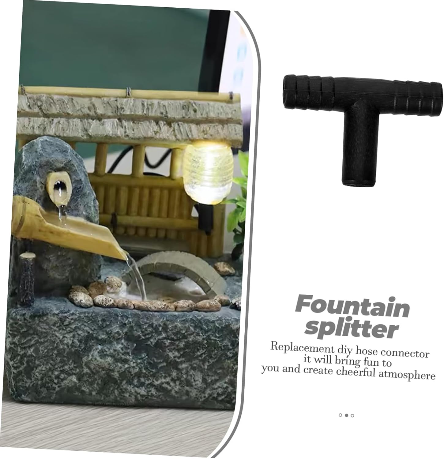 UPKOCH 10pcs T-Shaped Hose Connectors for Desk Fountains and Waterfall Accessories