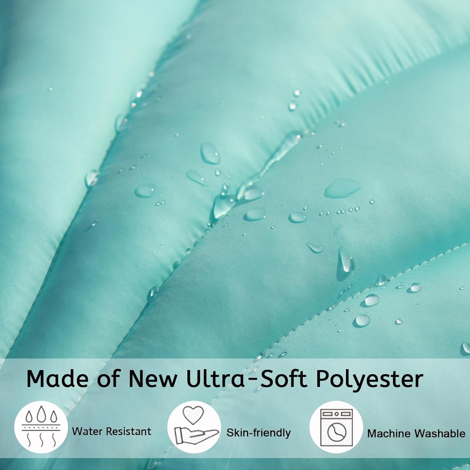 YRXRUS Turquoise Seashell Throw Pillow 13x10 Inch Waterproof Outdoor Decor