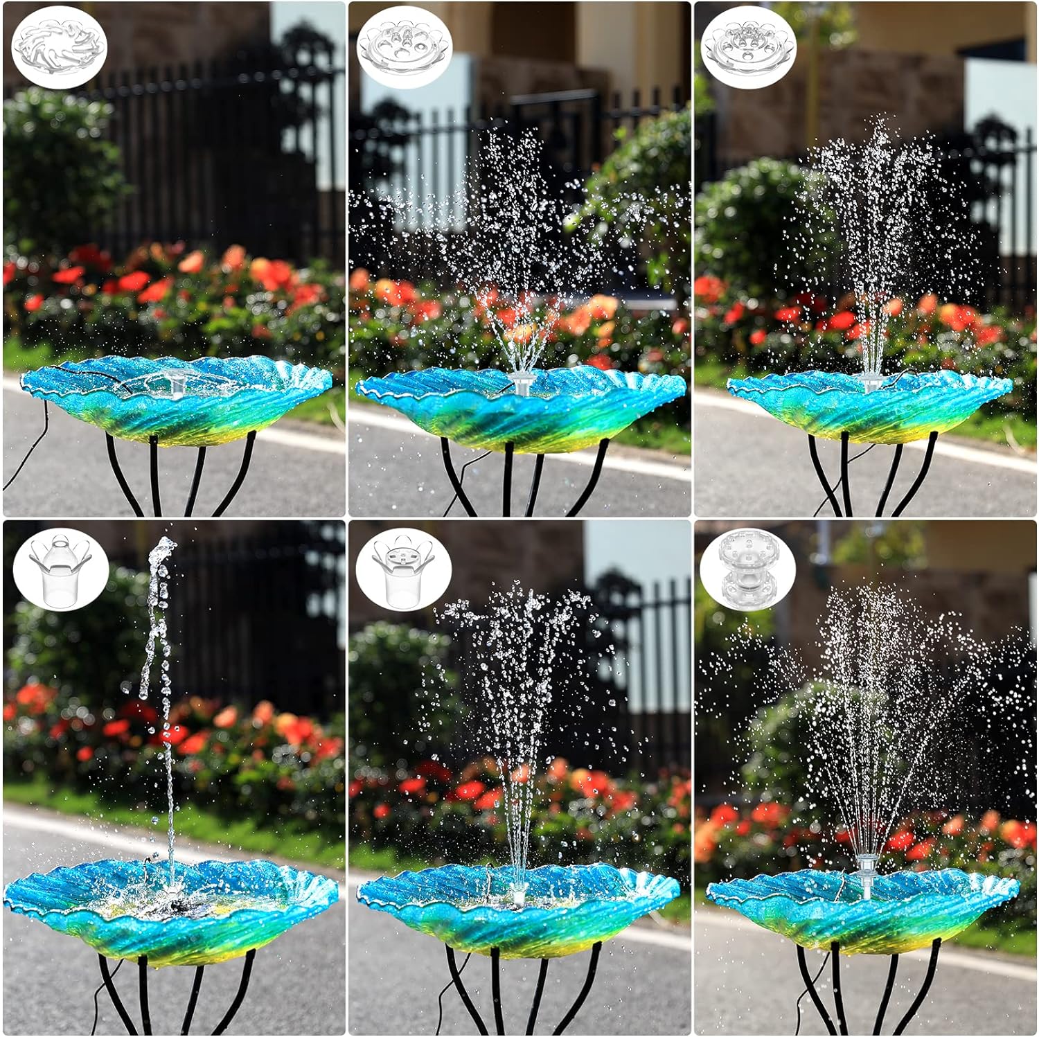 AISITIN 35W Solar Fountain Pump for Outdoor Garden and Pond Decor