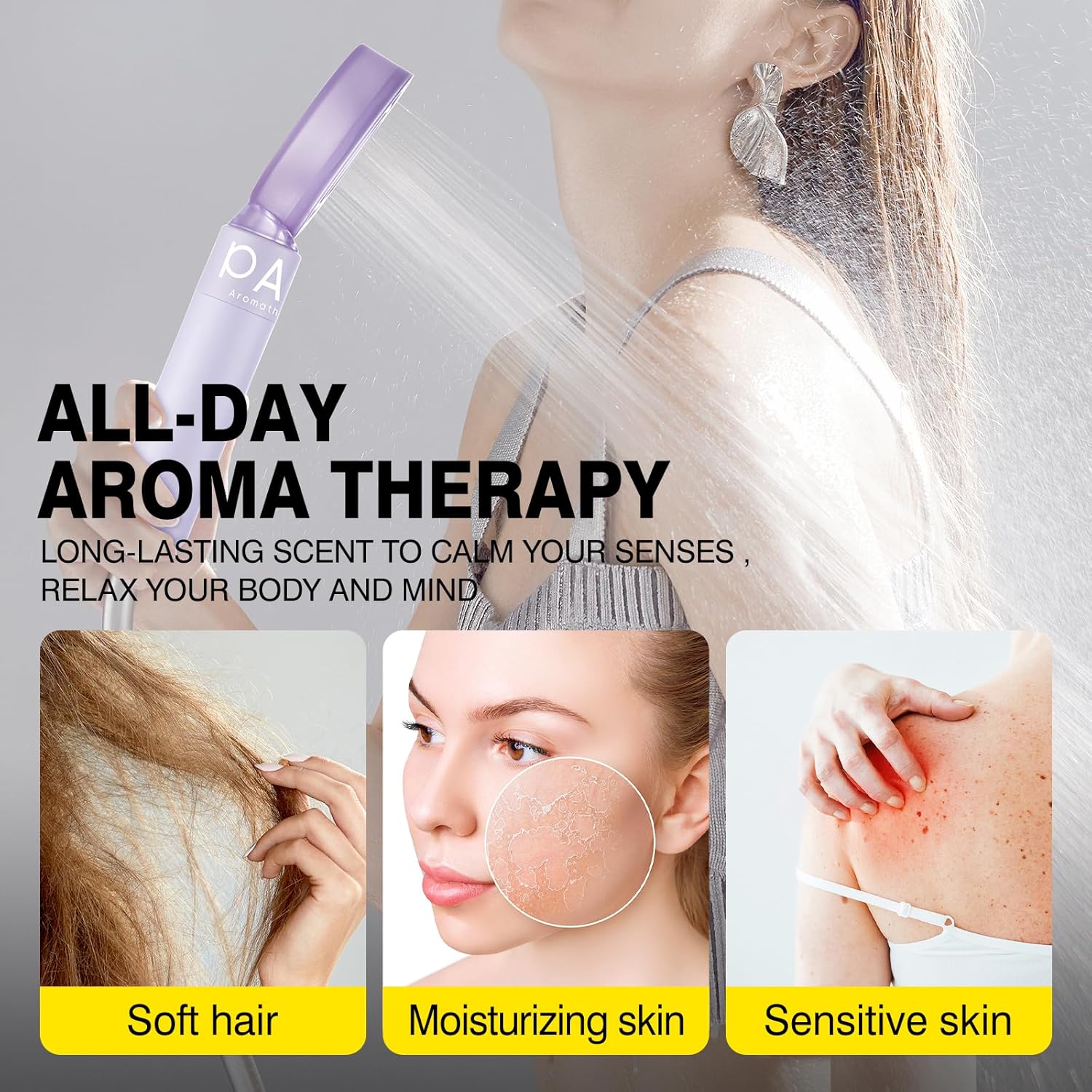 Vitamin C Shower Head with Filter and Lavender Scent