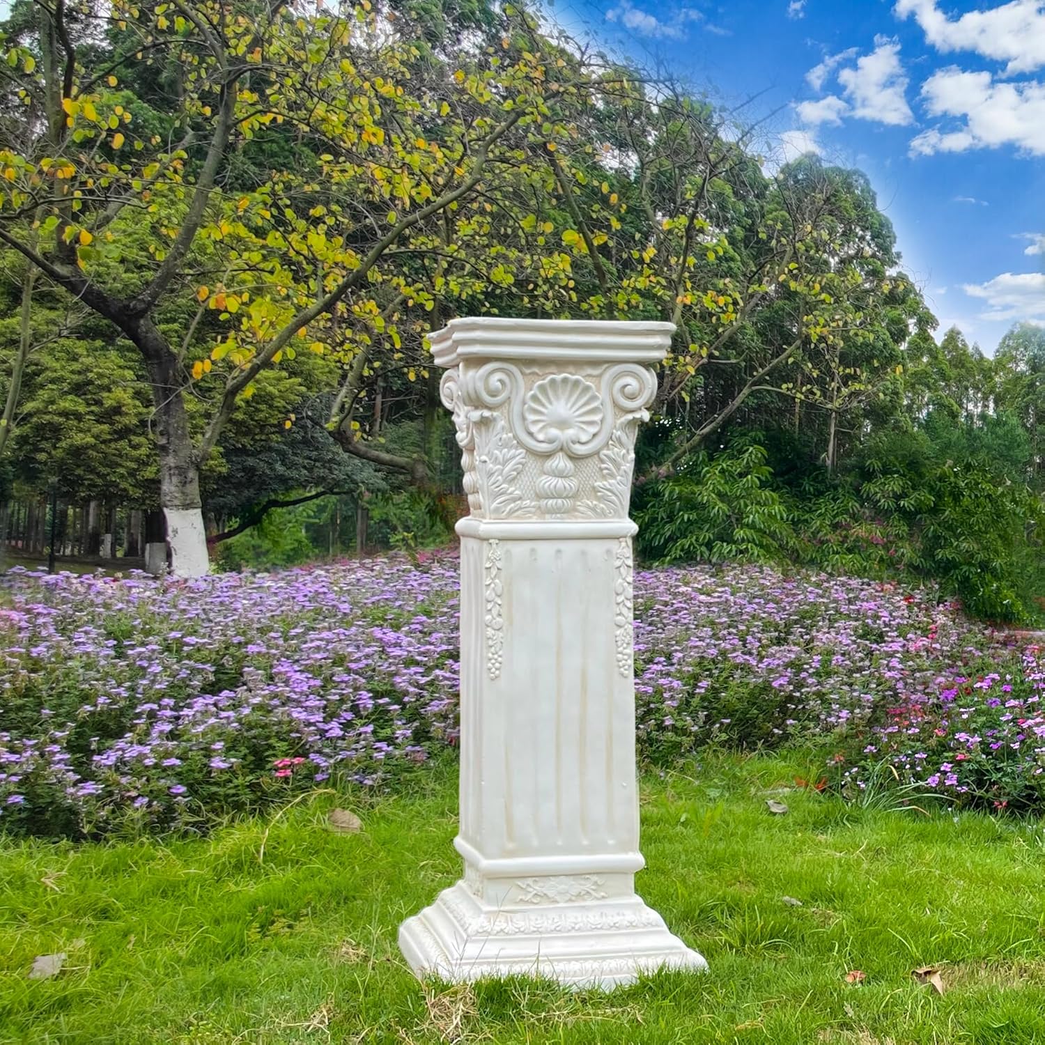 Large 355 Inch Vintage Weathered Column with Base