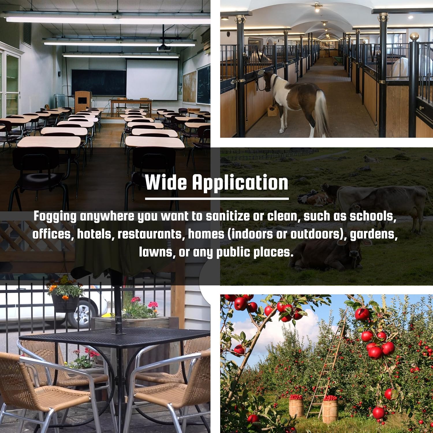 7L Electric ULV Fogger Machine Portable for Indoor and Outdoor Cleaning