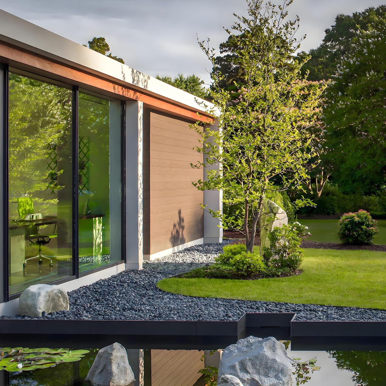 10 Pounds Natural Black Pebbles for Garden and Outdoor Decor